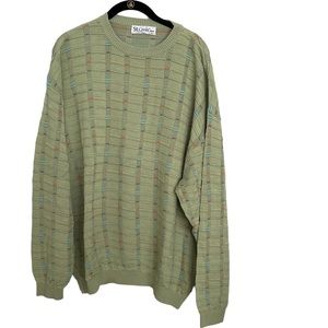St. Croix green multicolored knit sweater
